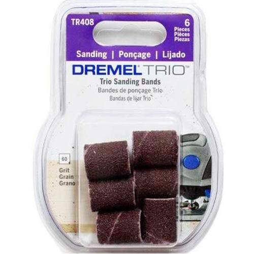 TR408 Conjunto de 6 tubos de lixa grana 60 para Dremel Trio - Dremel - Imagem 1